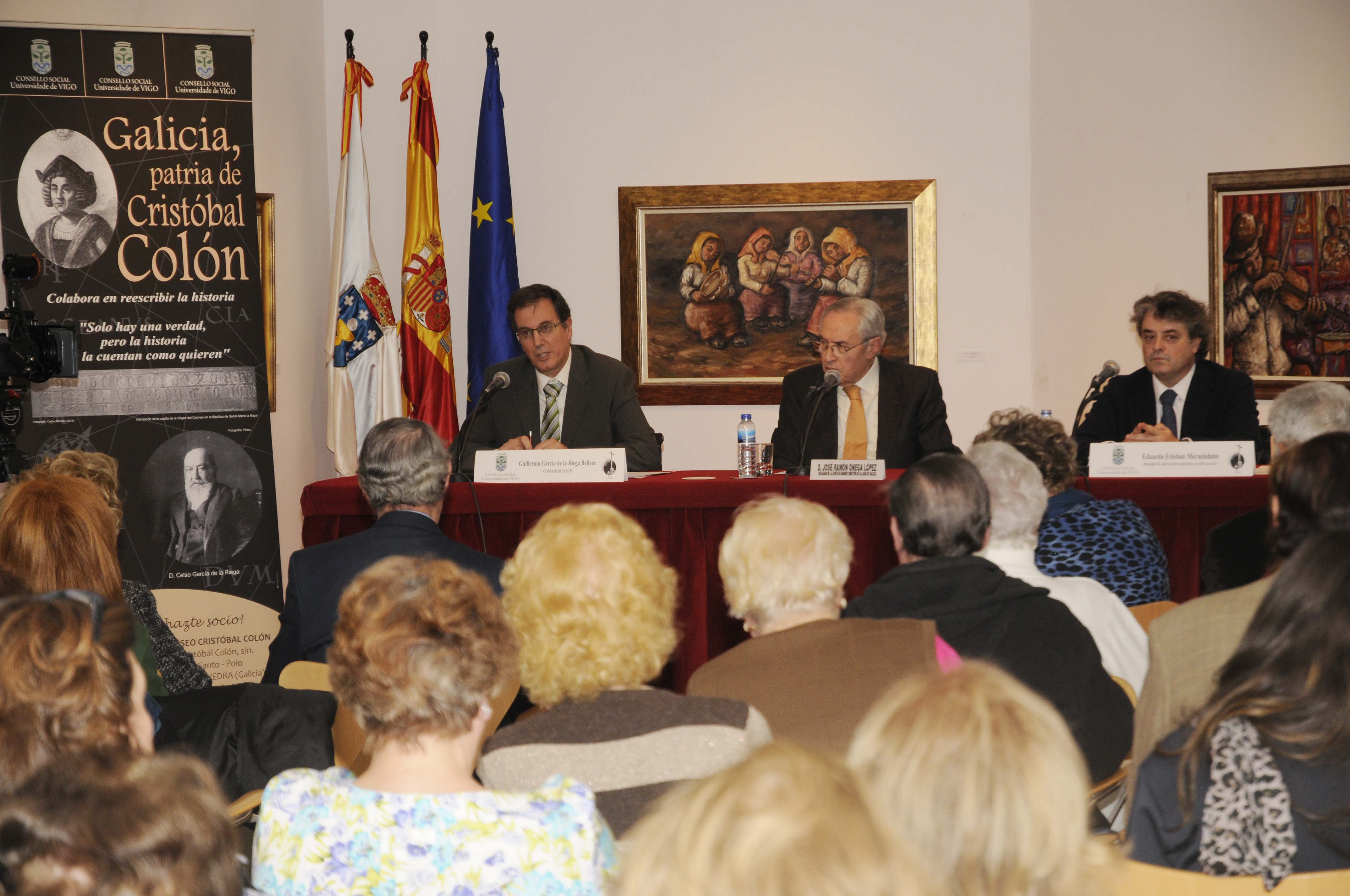 Conferencia sobre la galleguidad de Cristóbal Colón en la Casa de Galicia en Madrid