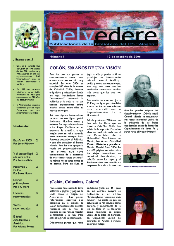 Colón, 500 años de una visión – 2006