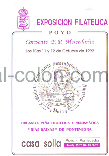 Exposición filatélica Colón