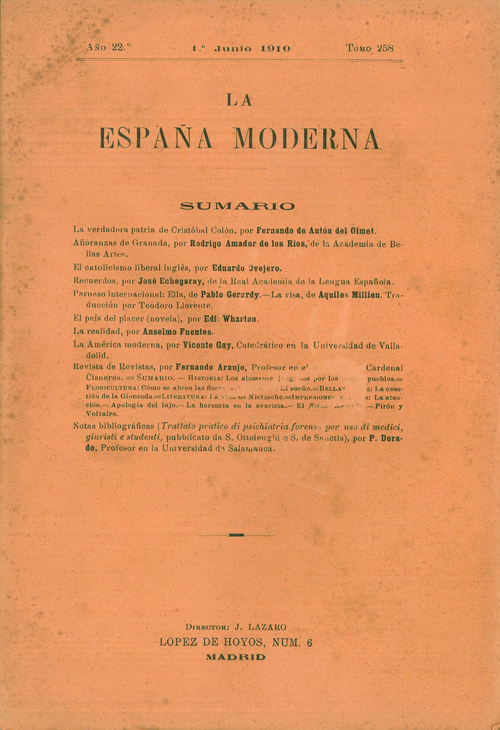La verdadera patria de Cristóbal Colón. Fernando de Antón de Olmet